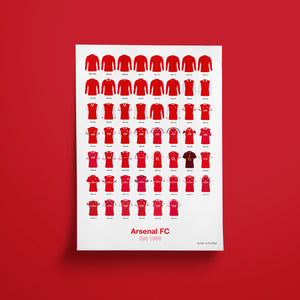 Open image in slideshow, Arsenal FC - Shirt History Print
