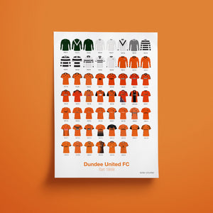 Open image in slideshow, Dundee United FC - Shirt History Print
