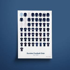 Open image in slideshow, Dundee FC - Shirt History Print
