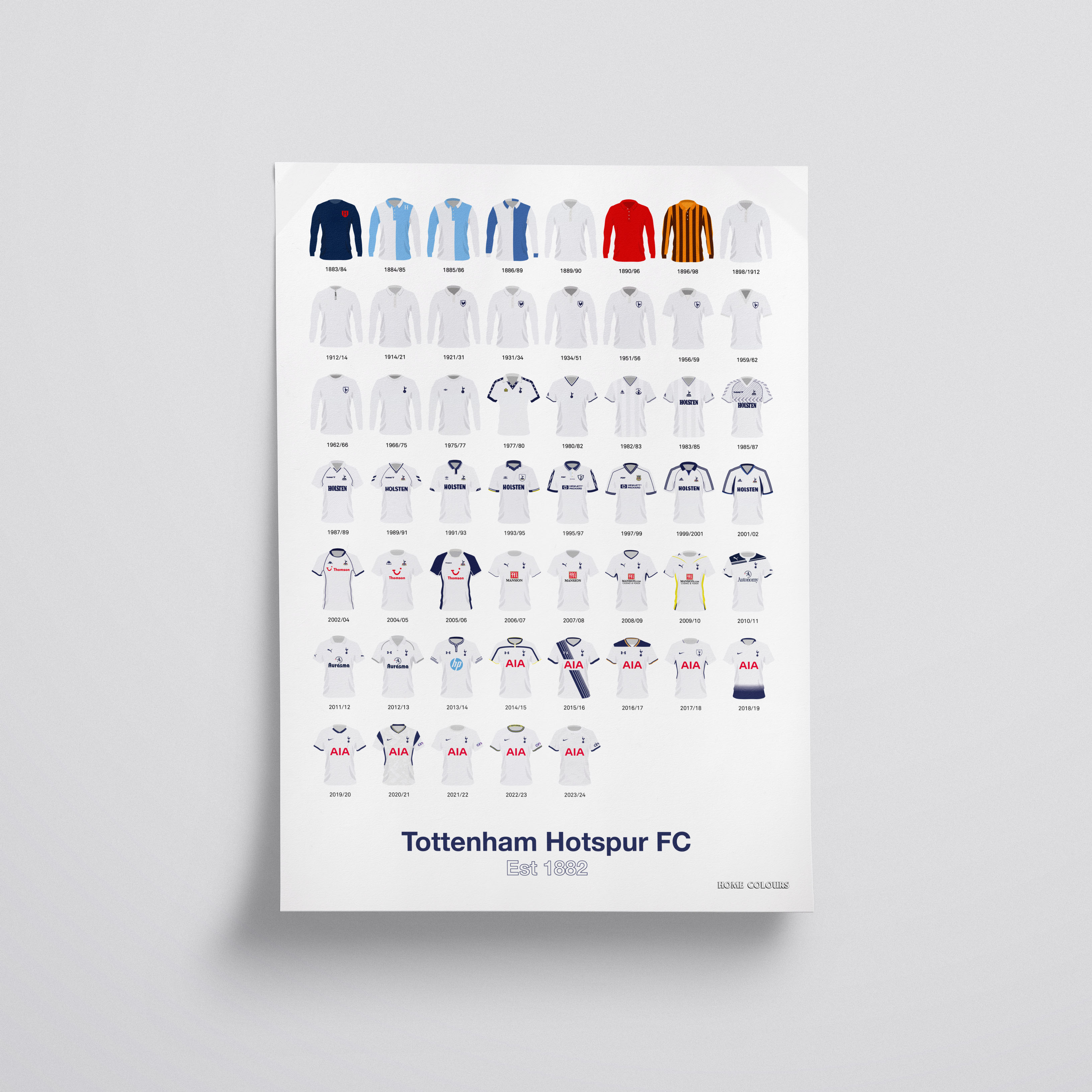 Tottenham Hotspur - Historical Football Kits